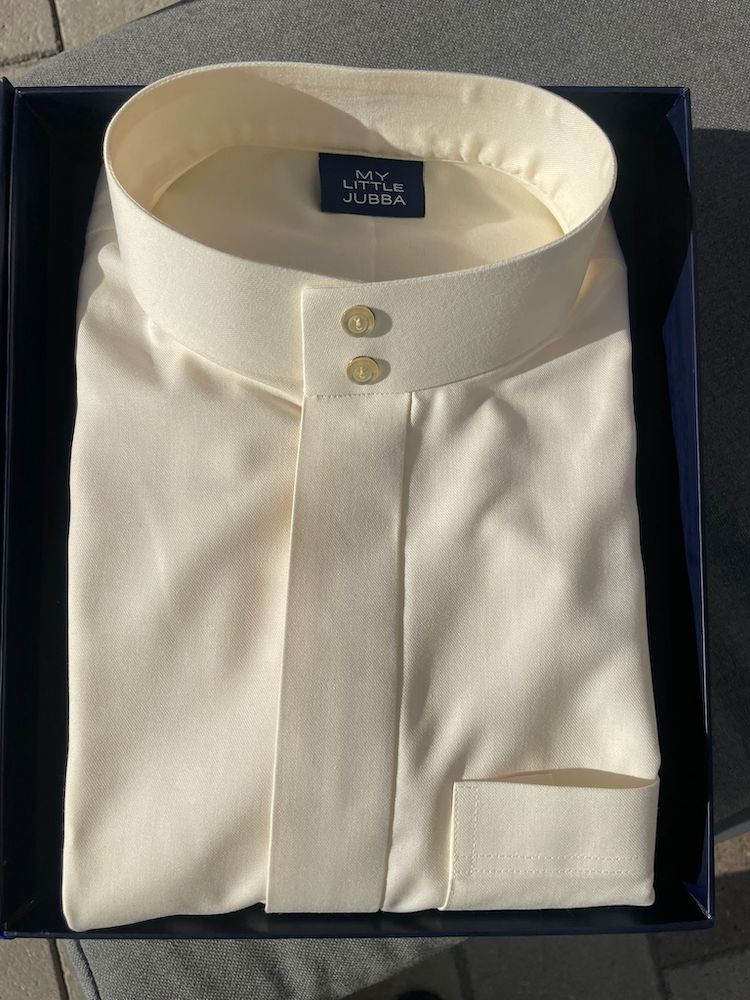 Mens Cream Cashmere Wool Saudi Thobe