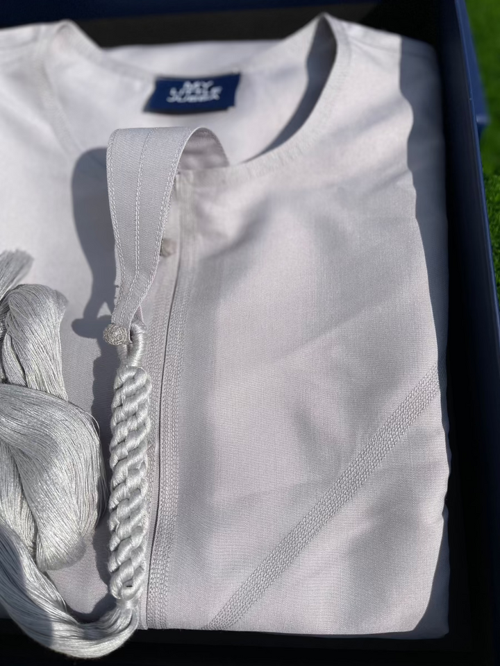 Mens Grey Emirati Thobe