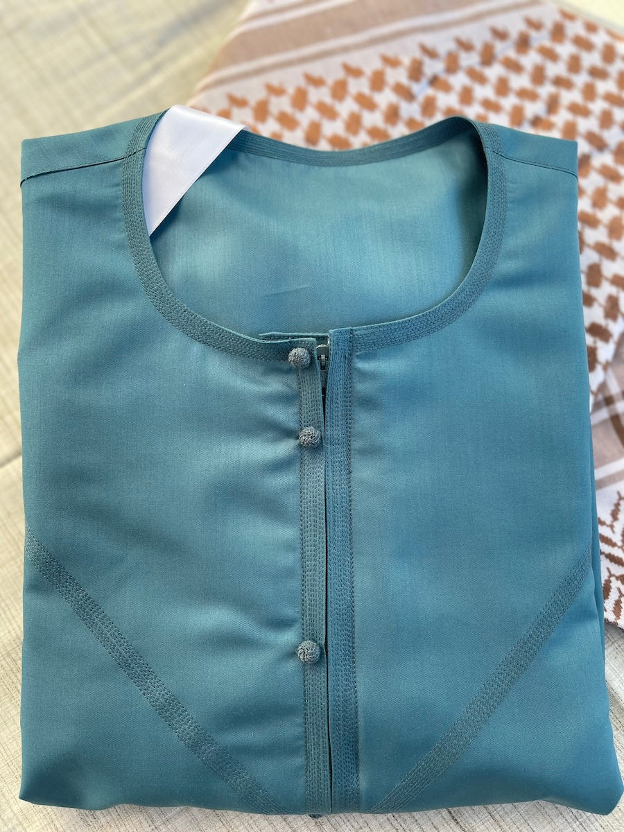 Mens Turquoise Majesty Emirati Thobe