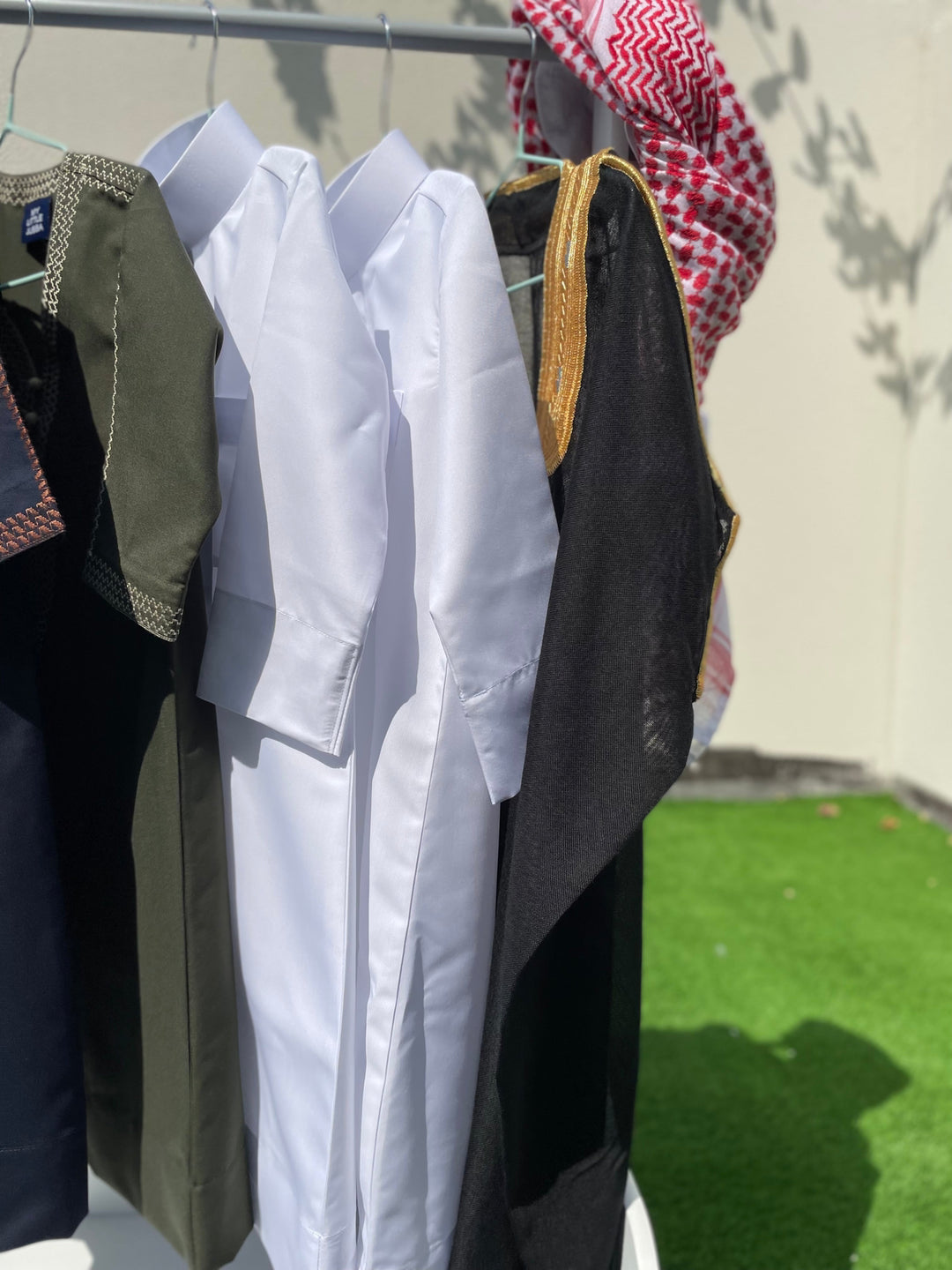 Royal Baby Boy Thobe Gift Set | Black Bisht 0-12 Months - 10 Items