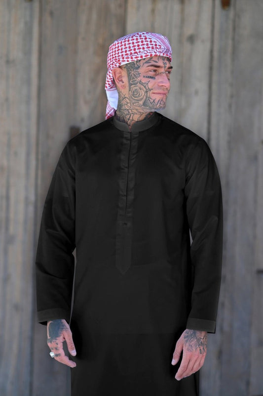 Mens Black Bahraini Thobe