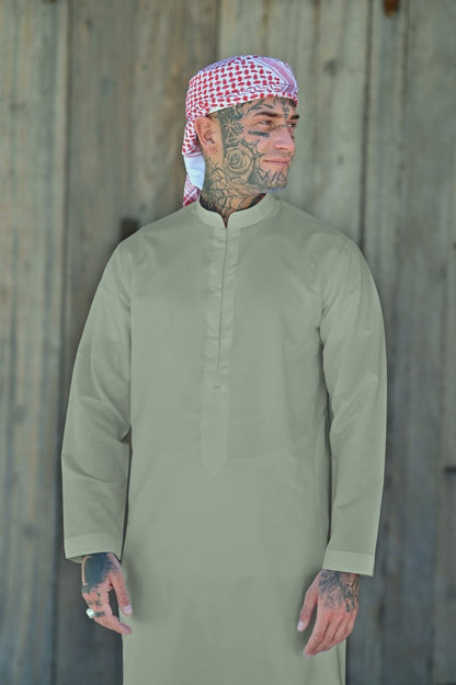 Mens Light Green Bahraini Thobe