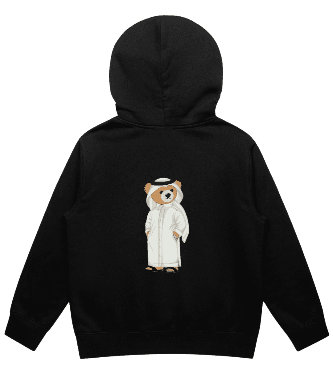 Premium Kids Personalized Black Hoodie - Ultra Soft Qatari