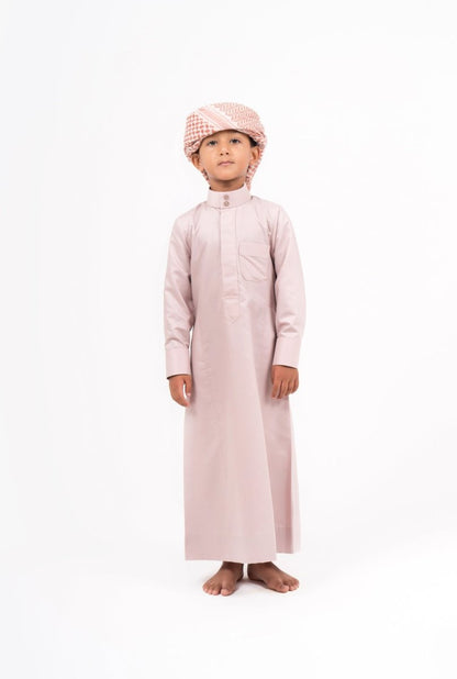 Kids Mauve Saudi Hijazi Jubba Thobes