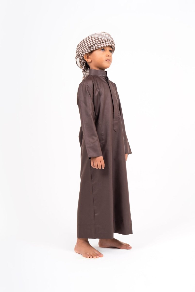 Kids Abadi Chocolate Jubba Thobes