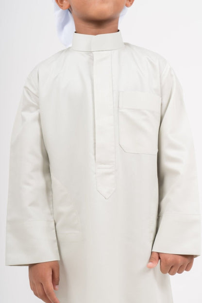 Kids Beige Kuwaiti Jubba Thobe