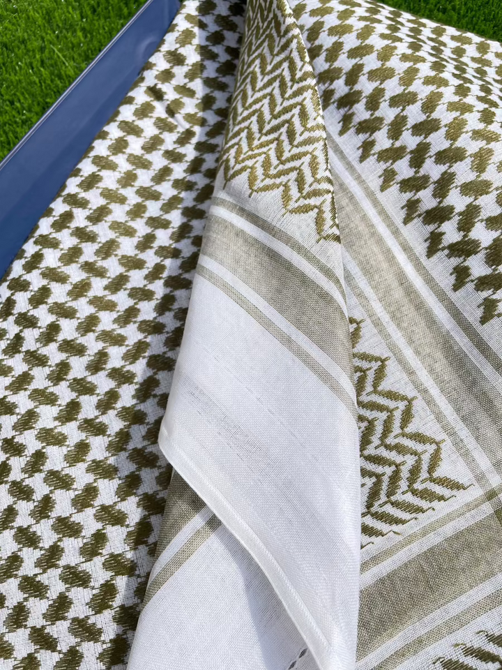 Mens Emerald Green Keffiyeh Scarf