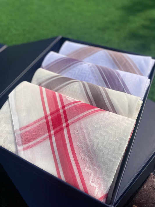 Exclusive Sand & Berry Collection 4-Piece Keffiyeh Box Set - Limited Edition