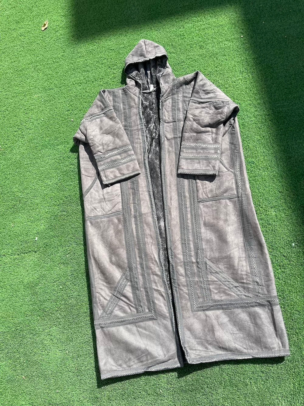 Syrian Farwa Fur Coat Grey