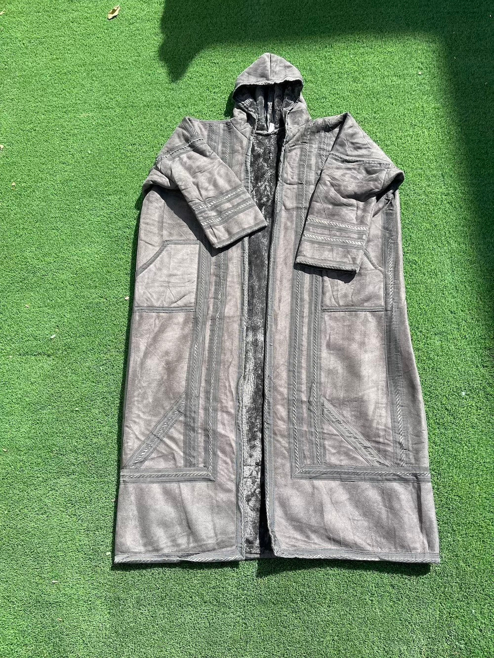 Syrian Farwa Fur Coat Grey