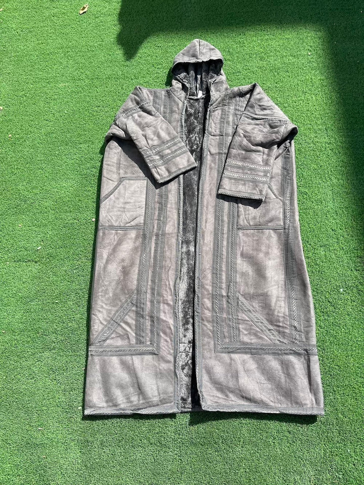 Syrian Farwa Fur Coat Grey