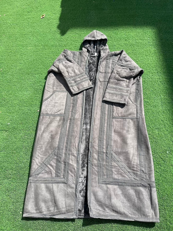 Syrian Farwa Fur Coat Grey