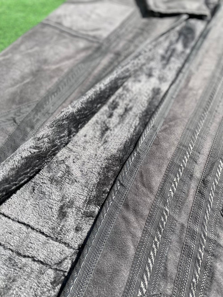 Syrian Farwa Fur Coat Grey