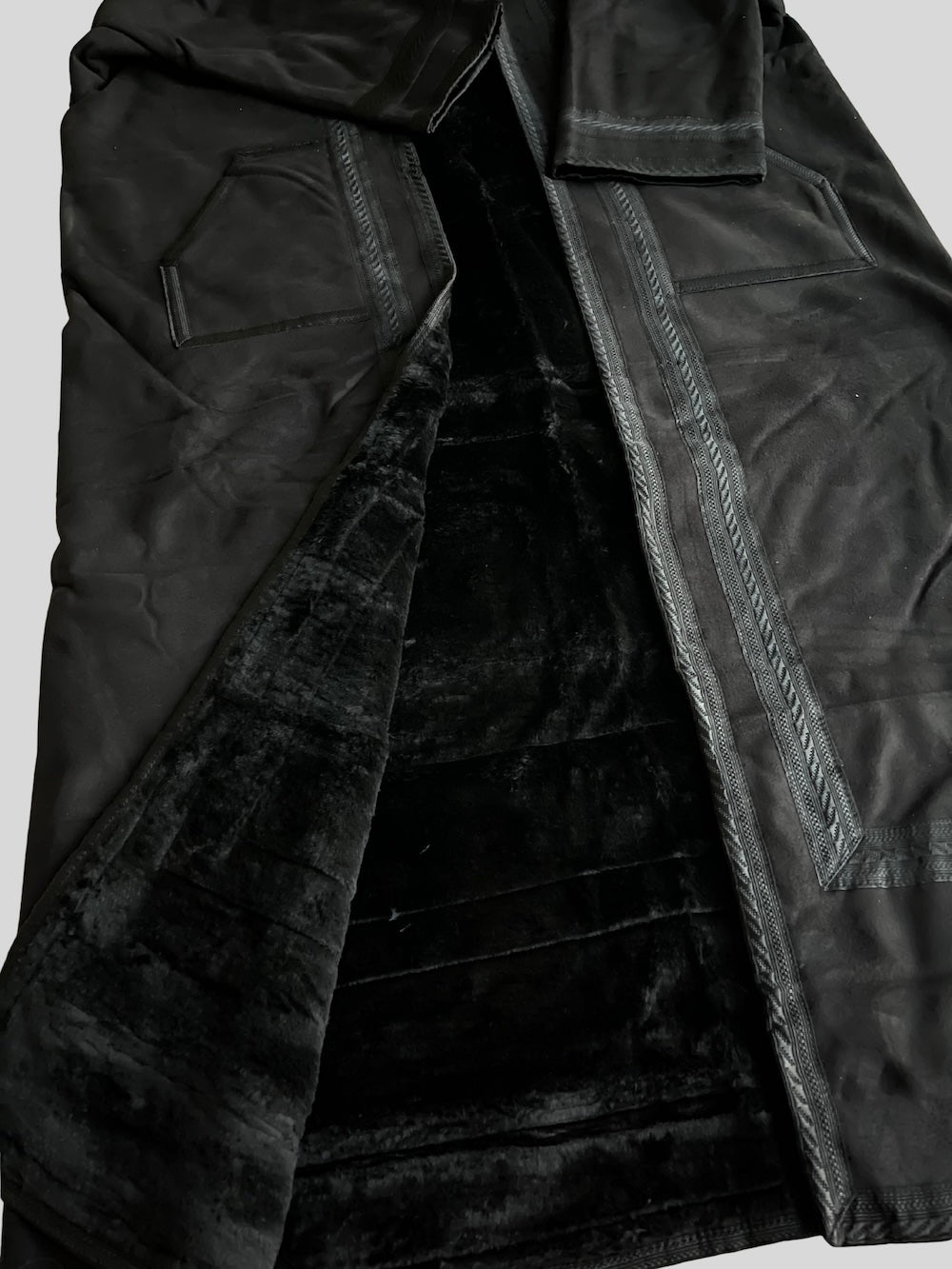 Syrian Farwa Fur Coat Black