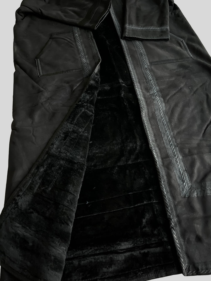 Syrian Farwa Fur Coat Black