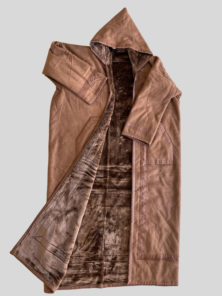 Syrian Farwa Fur Coat Light Chocolate Brown