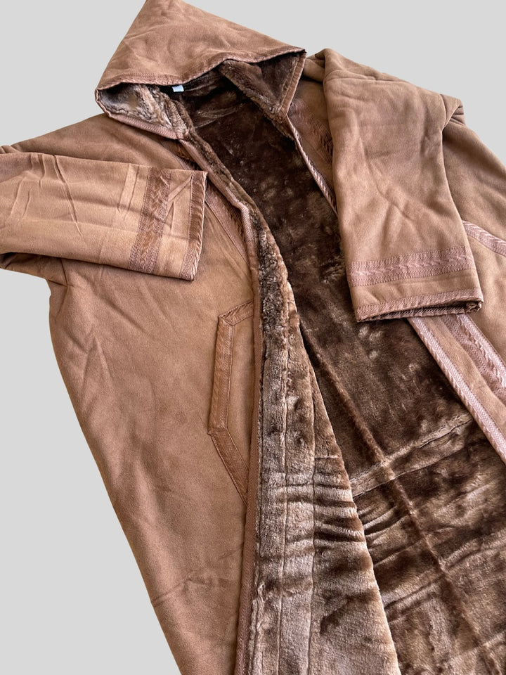 Syrian Farwa Fur Coat Light Chocolate Brown