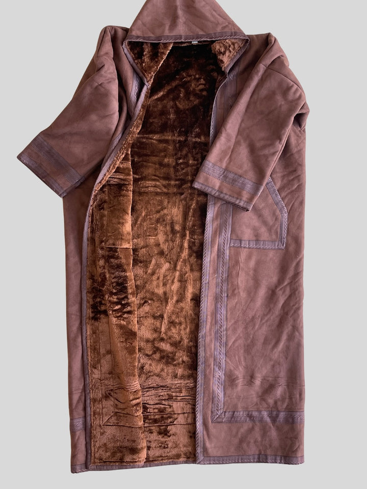Syrian Farwa Fur Coat Mocha Brown