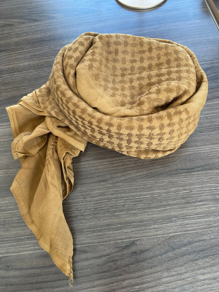 Mens Ready Made Mustard Arab Hat Keffiyeh