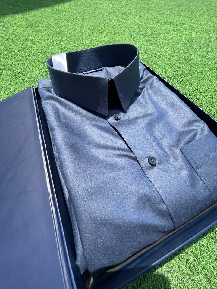 Mens Navy Blue Qatari Thobe