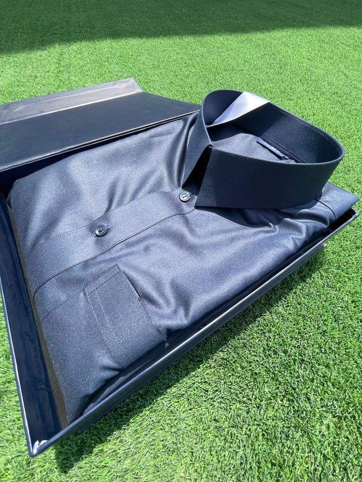 Mens Navy Blue Qatari Thobe