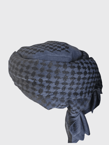 Mens Ready Made Navy Arab Hat Shemagh Keffiyeh