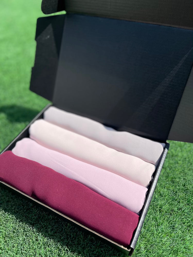 The Rosé Dusk Chiffon Hijab Set