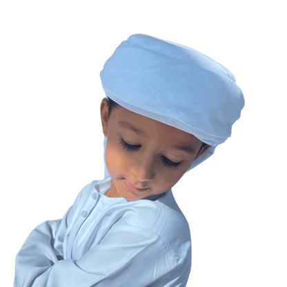 Kids Ready Made White Arab Hat Ghutra Keffiyeh