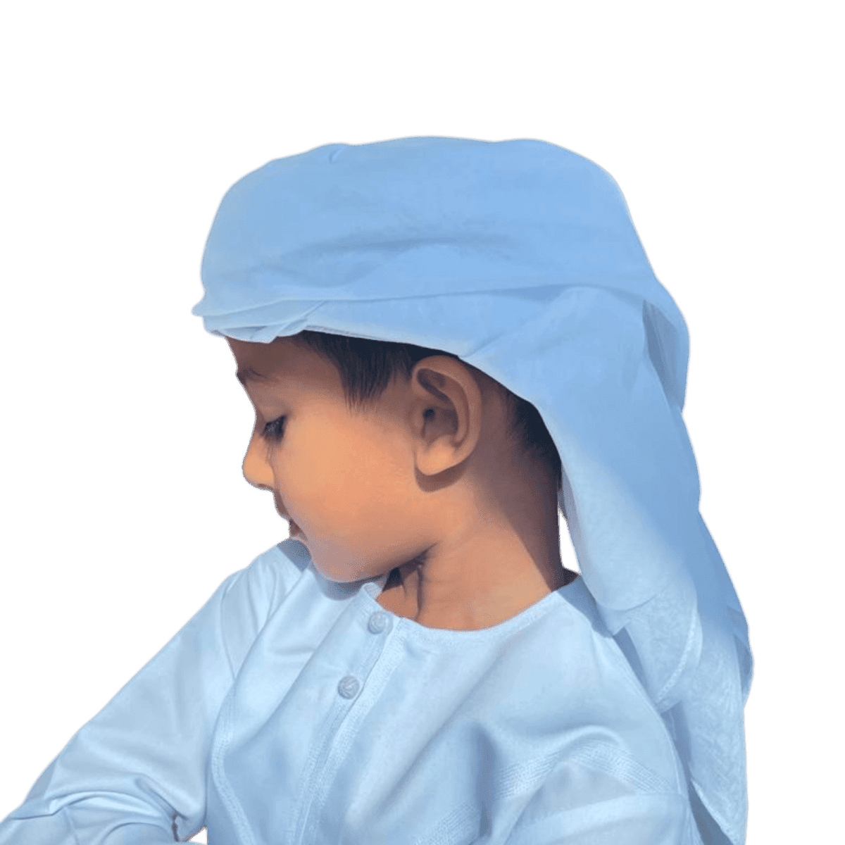 Kids Ready Made White Arab Hat Ghutra Keffiyeh