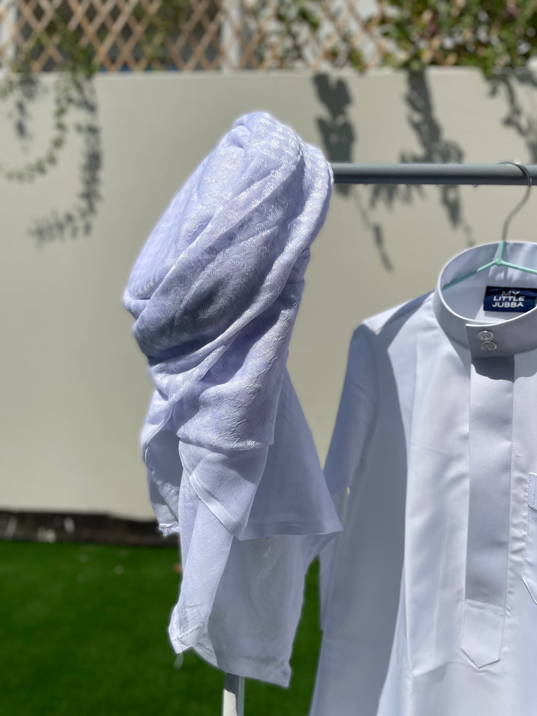 Deluxe Baby Boy Thobe Gift Set | Cream Bisht 0-12 Months - 4 Items