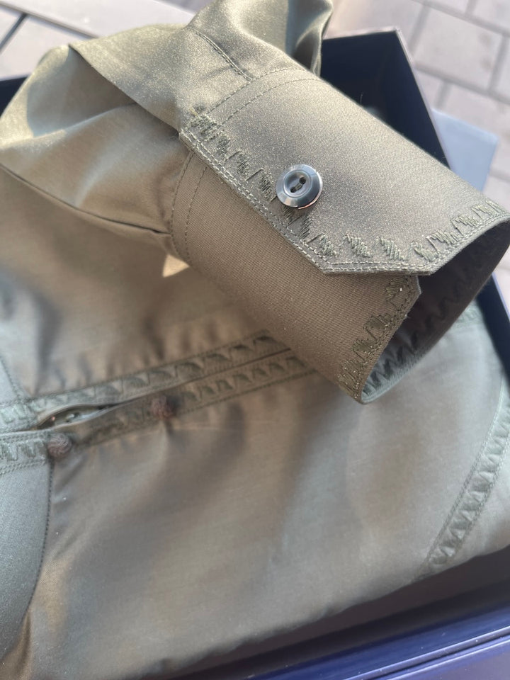 NEW - Mens Forest Green Bahraini Thobe