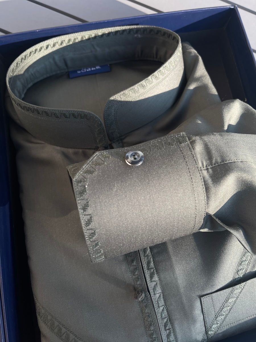 NEW - Mens Forest Green Bahraini Thobe