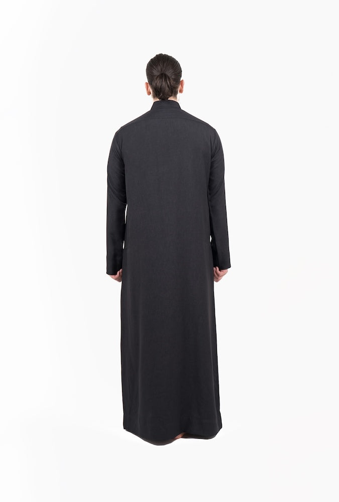Mens Black Semiramis Kuwaiti Thobe