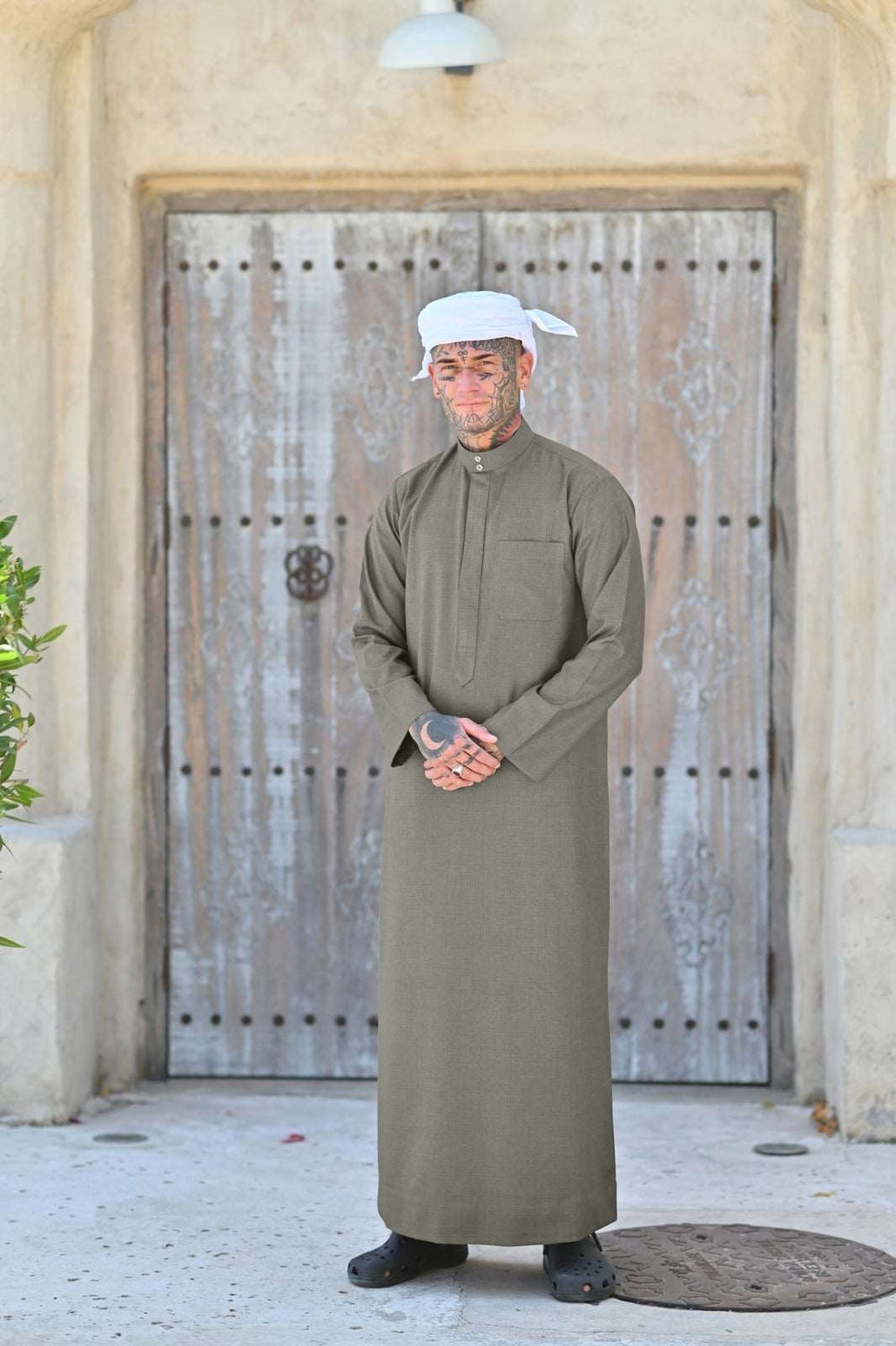 Mens Emerald Green Saudi Thobe