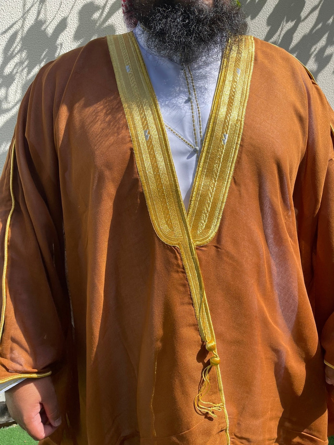 Men's High Quality Brown Bisht