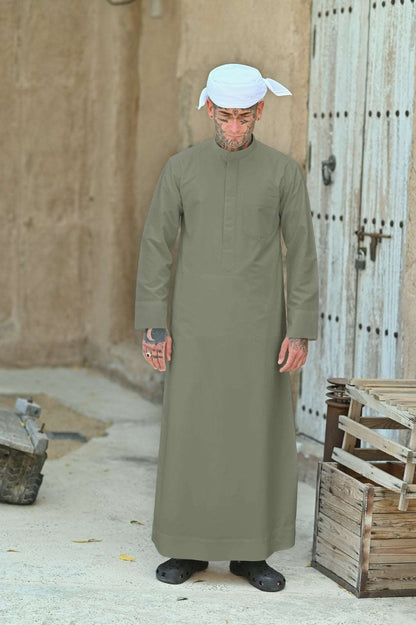 Mens Emerald Green Kuwaiti Thobe