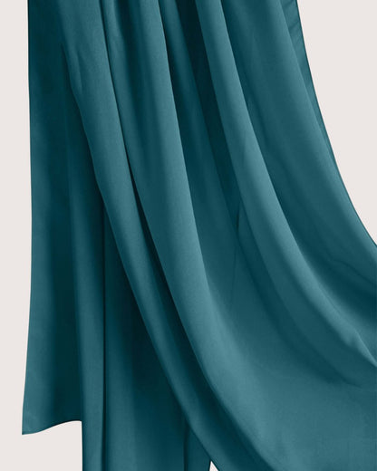 Premium Cyan Chiffon Hijab Scarf