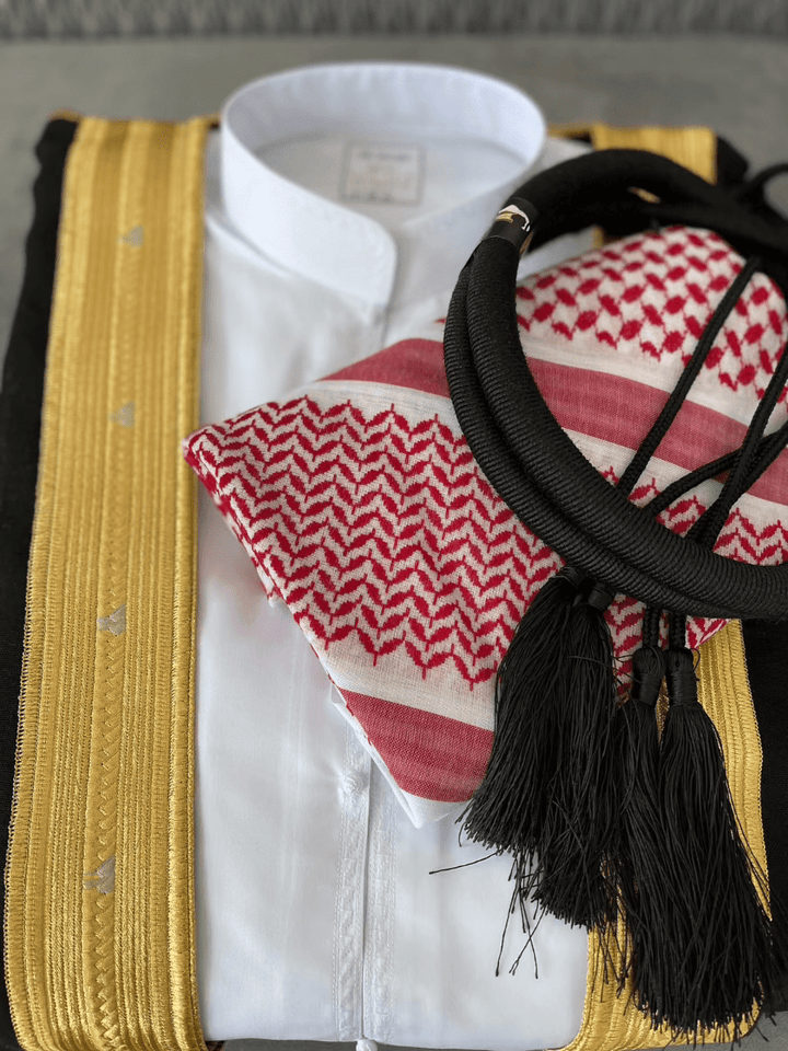 Mens Al Sultan 5 pcs Bahraini Thobe Set