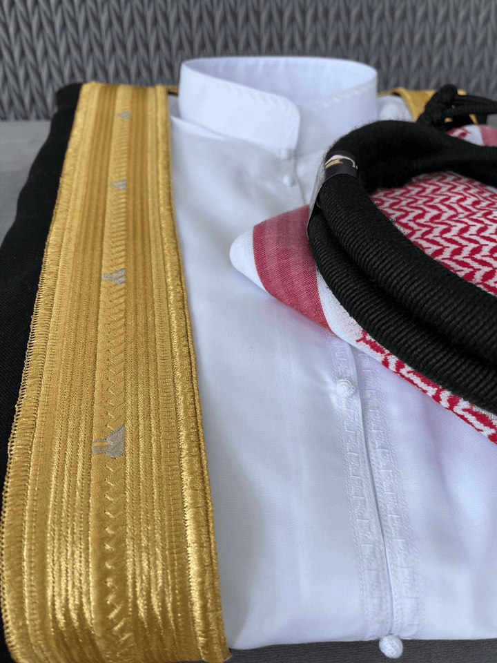 Mens Al Sultan 5 pcs Bahraini Thobe Set