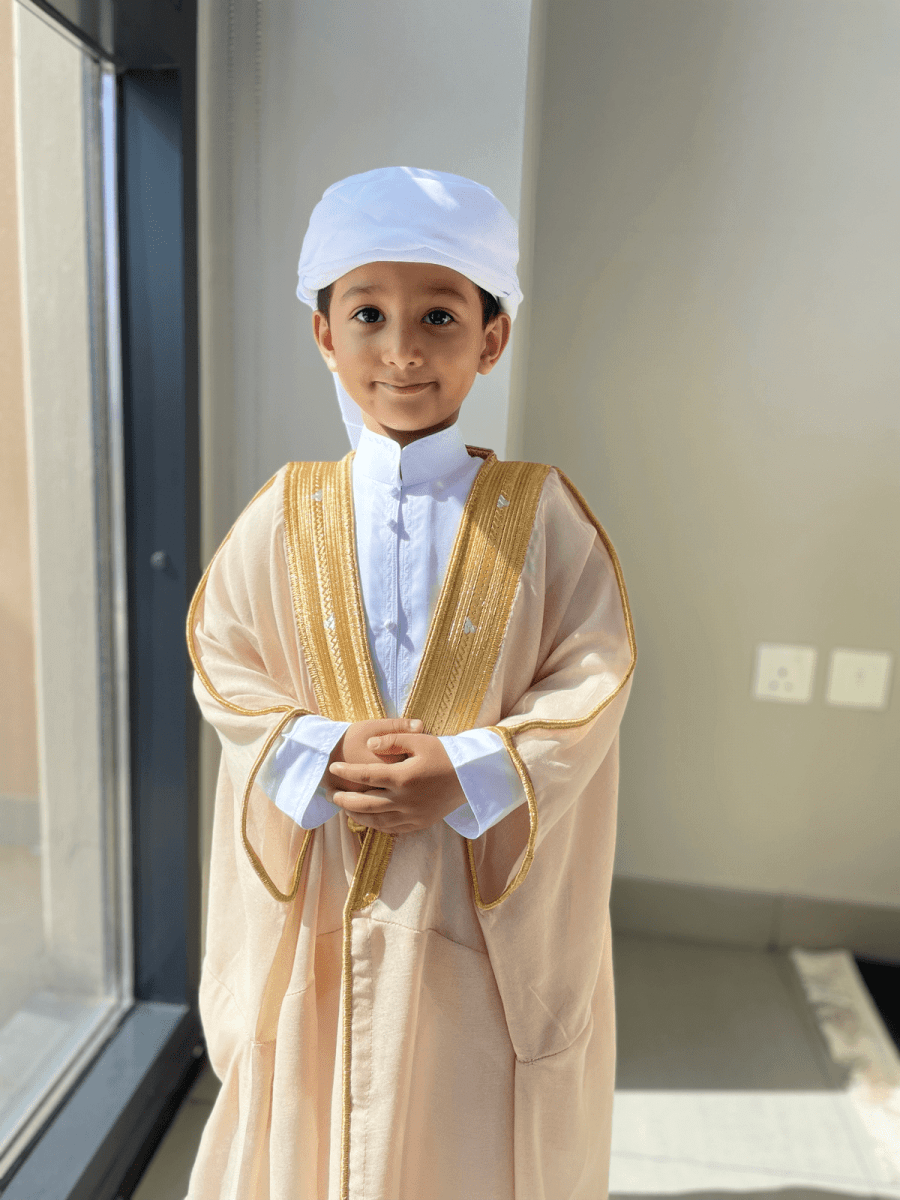 Light Beige Kids Bisht