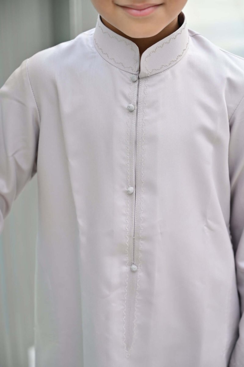 Light Grey Bahraini Baby Jubba