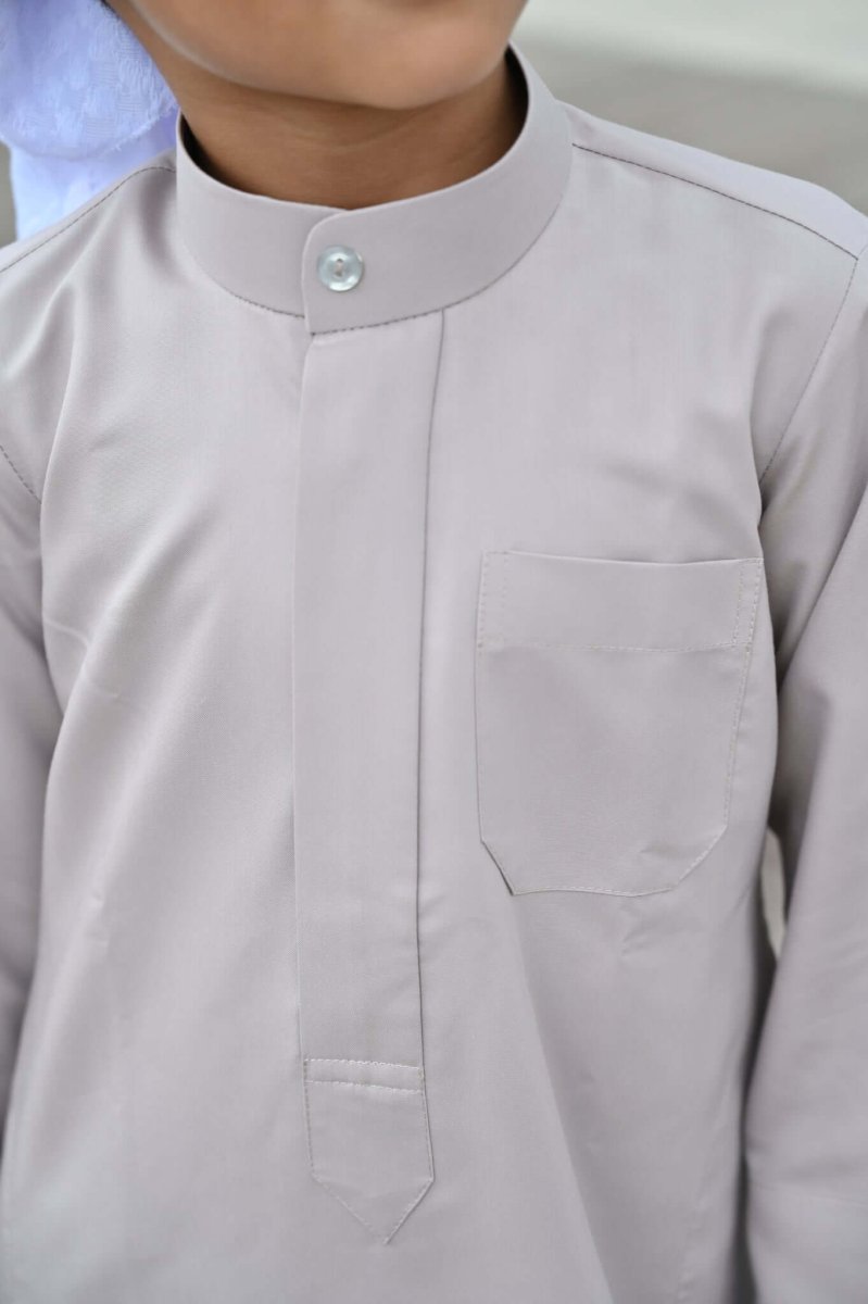 Light Grey Kuwaiti Baby Jubba