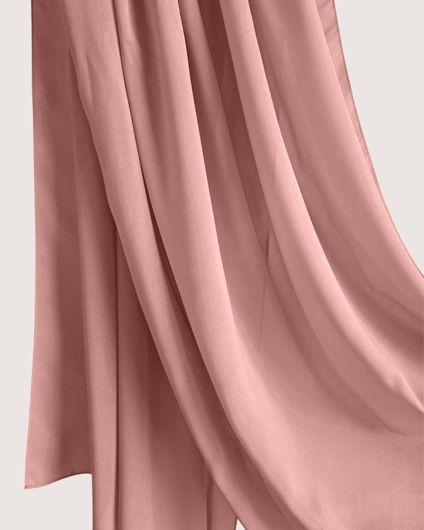 Premium Light Pink Chiffon Hijab Scarf