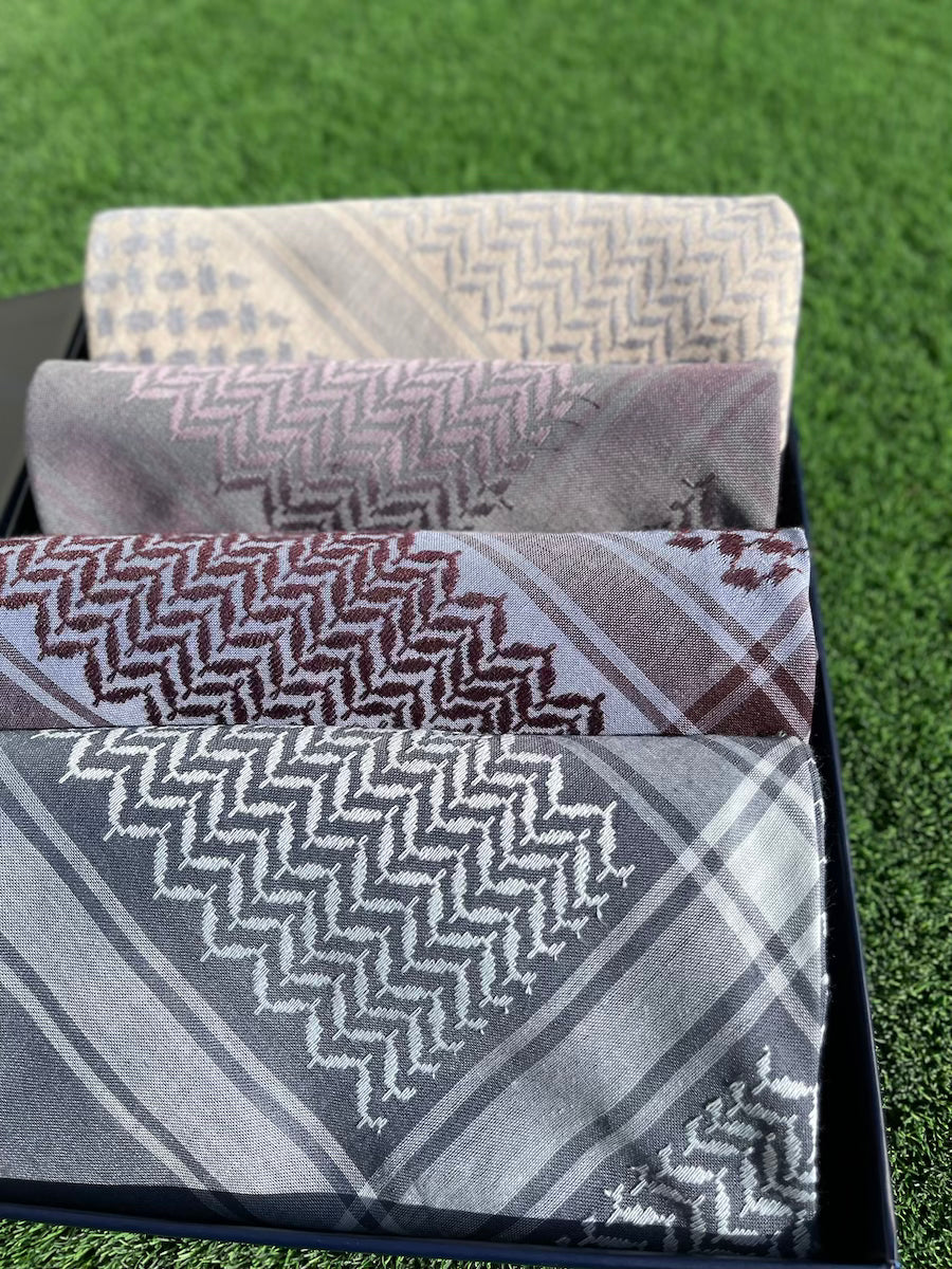 Exclusive Moonstone Collection 4-Piece Luxury Keffiyeh Box Set - Limited Edition