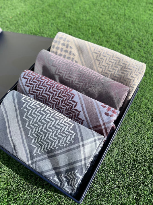 Exclusive Moonstone Collection 4-Piece Luxury Keffiyeh Box Set - Limited Edition