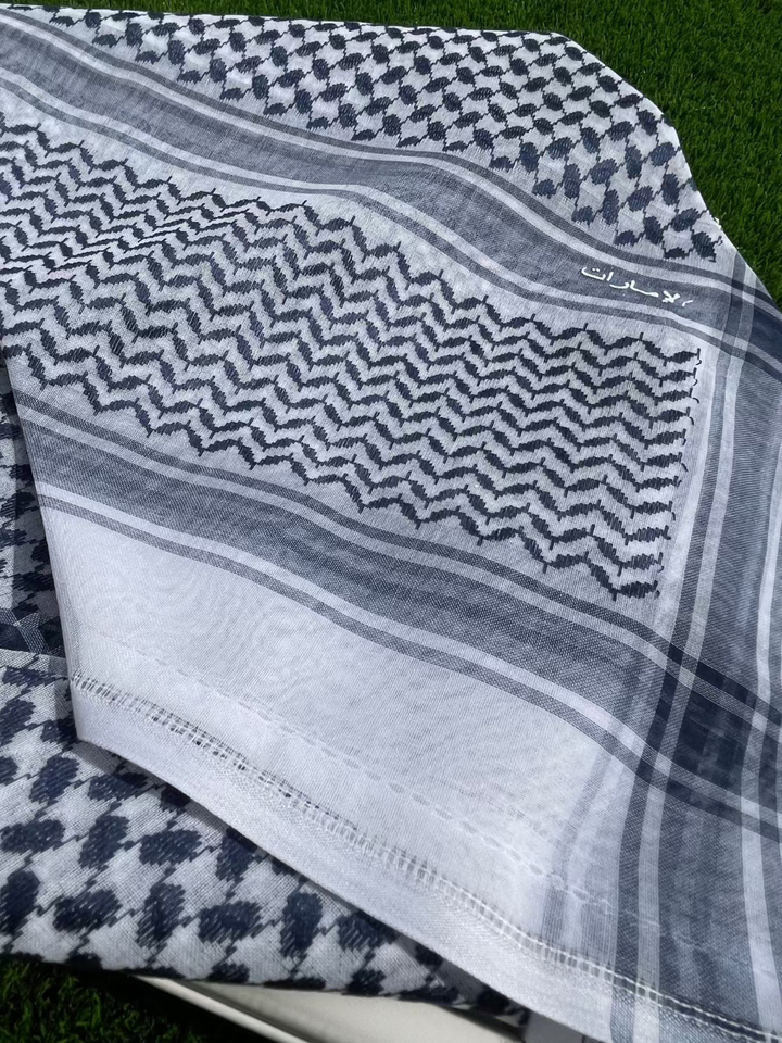 Mens Navy Luxury Shemagh Scarf