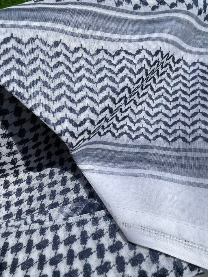 Mens Navy Luxury Shemagh Scarf