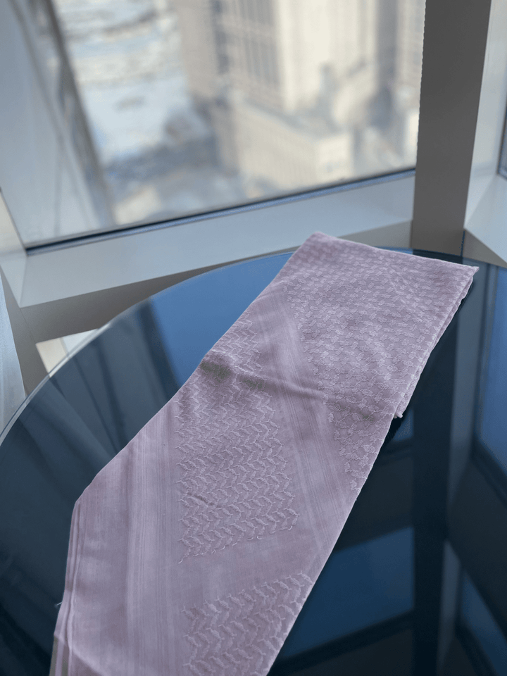 Mens Mauve Keffiyeh Scarf