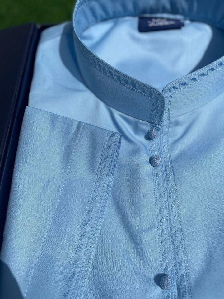Mens Ice Sky Blue Bahraini Thobe