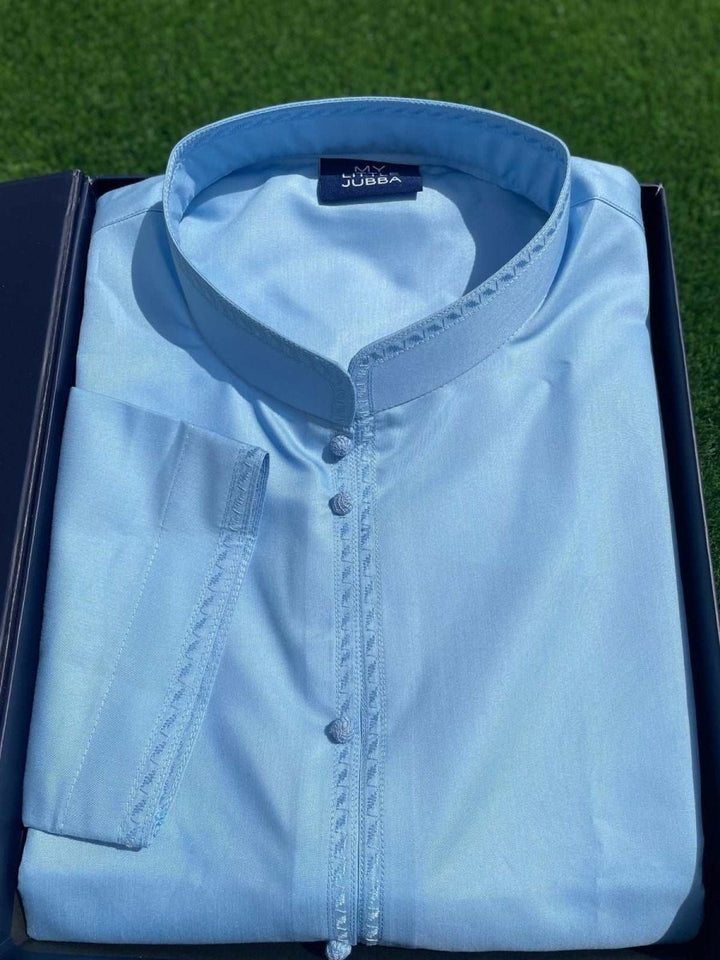Mens Ice Sky Blue Bahraini Thobe
